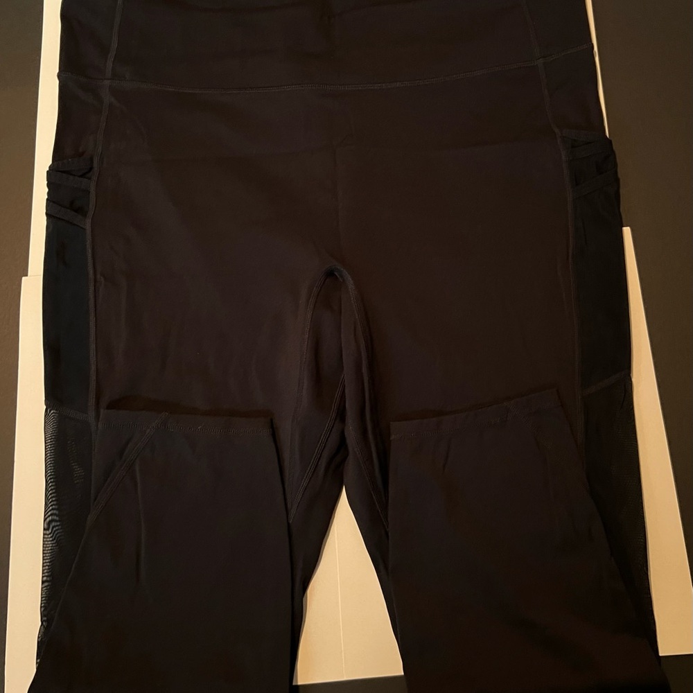 Fabletics Motion 365 Black High-Waist Leggings with Side Pockets